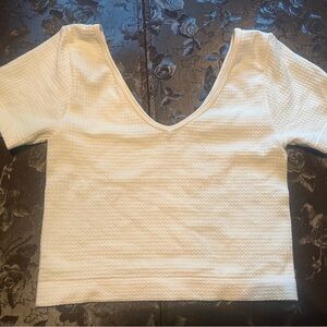 Aura Cream Textured Women's Blouse